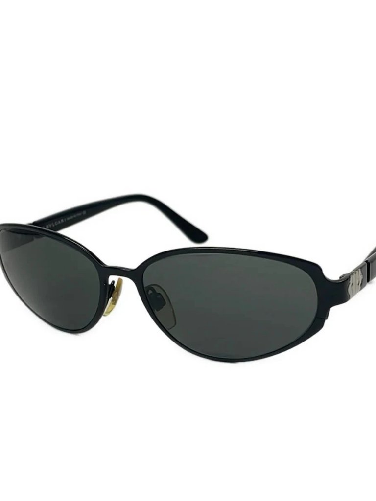 Bvlgari 605 Black Plastic Hardware Sunglasses
